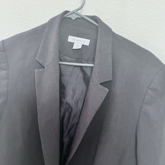 Liz Claiborne Style: Women’s Charcoal Gray Blazer Size 18 - Picture 8 of 10